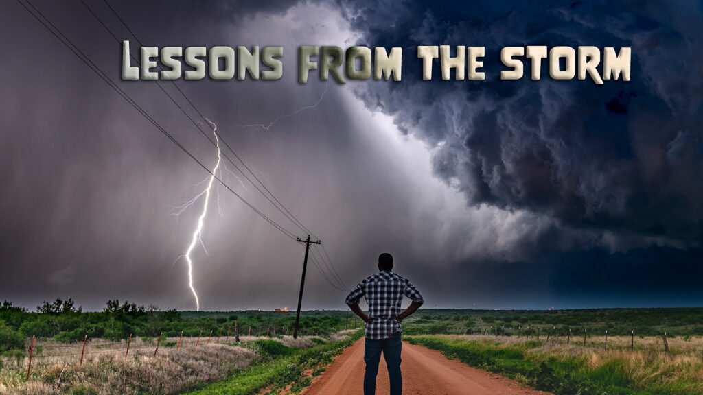 Lessons from the Storm Flyers - man standing facing a storm